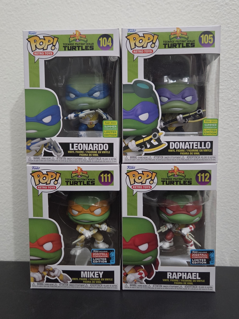 Funko Pop Teenage Mutant Ninja Turtles Power Rangers Bundle